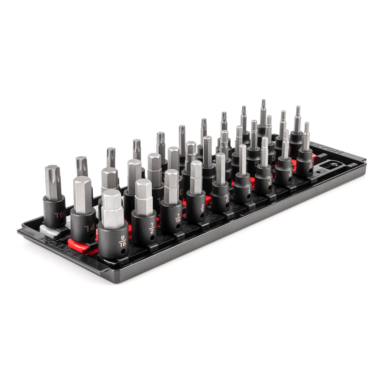 Tekton SIB91202 3/8" Drive Hex/Torx Impact Bit Sockets, 32-Piece