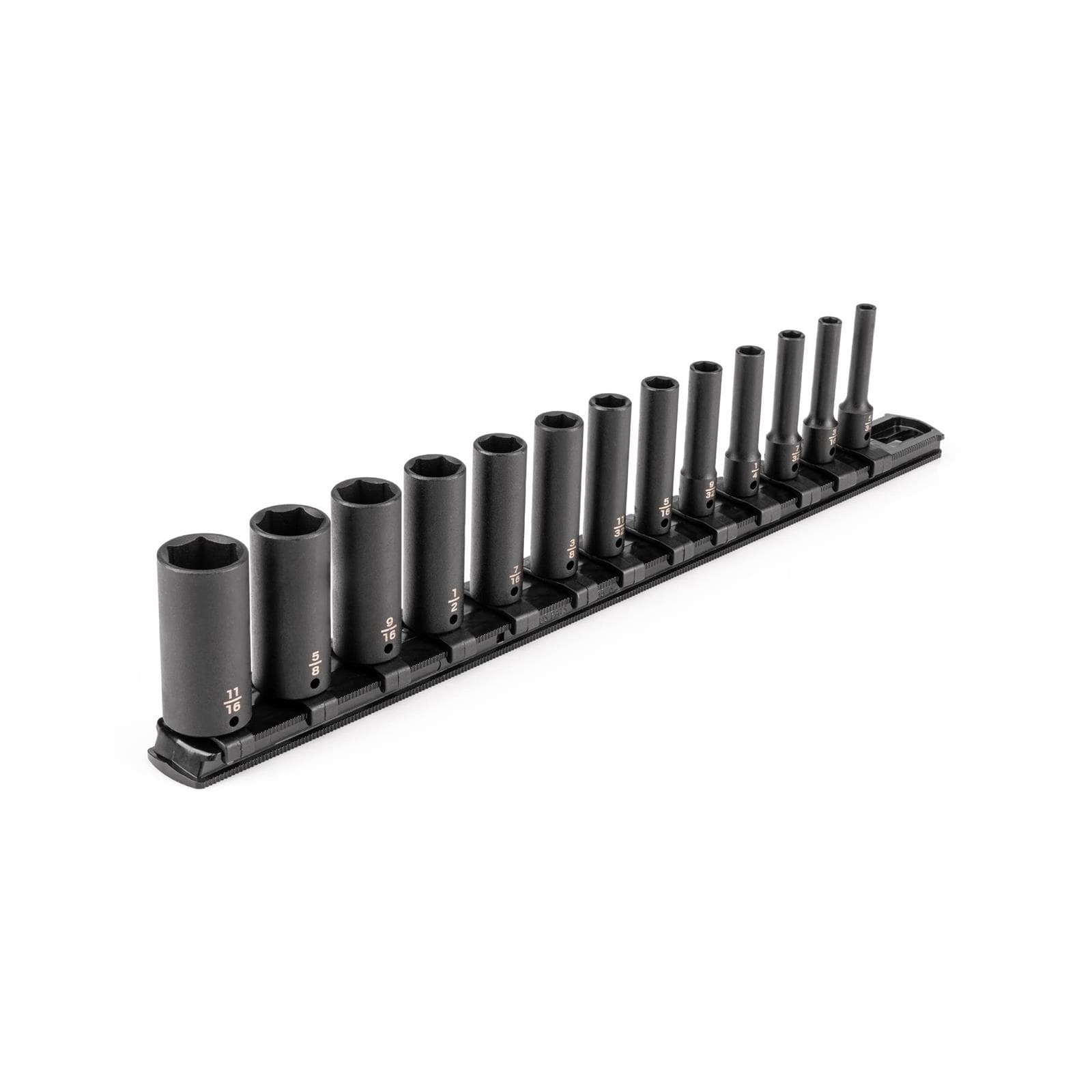 Tekton SID90101 1/4" Drive Deep 6-Point Impact Sockets, 13-Piece