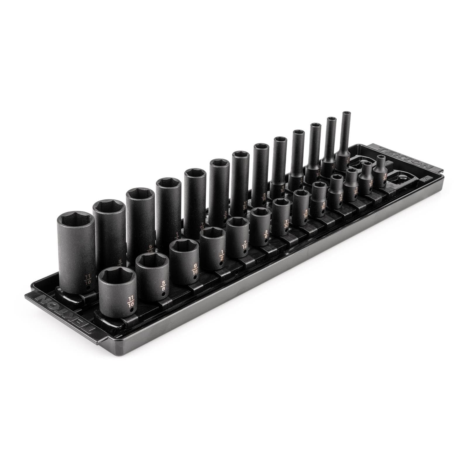 Tekton SID90200 1/4" Drive 6-Point Impact Socket Set, 26-Piece