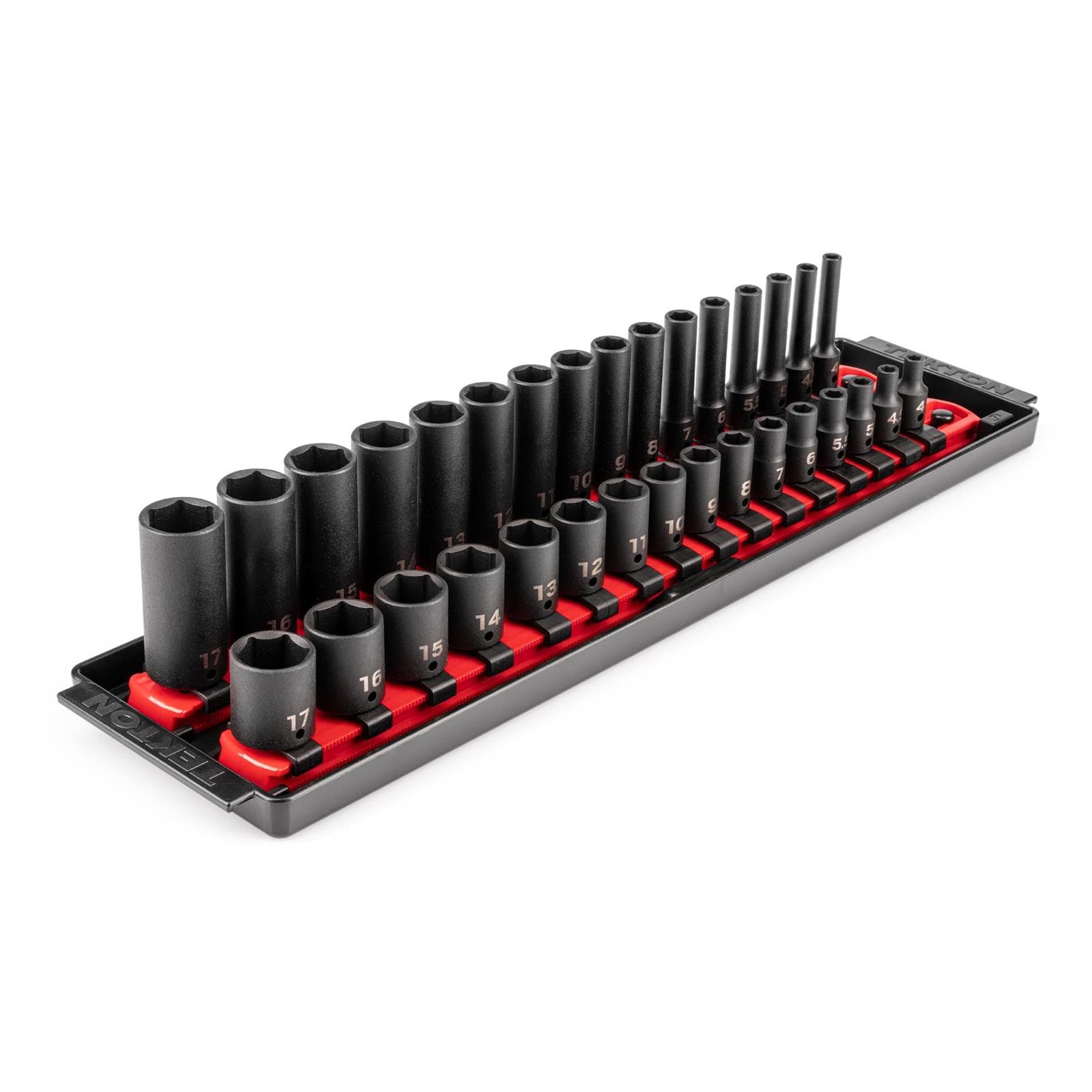 Tekton SID90201 1/4" Drive 6-Point Impact Socket Set, 32-Piece