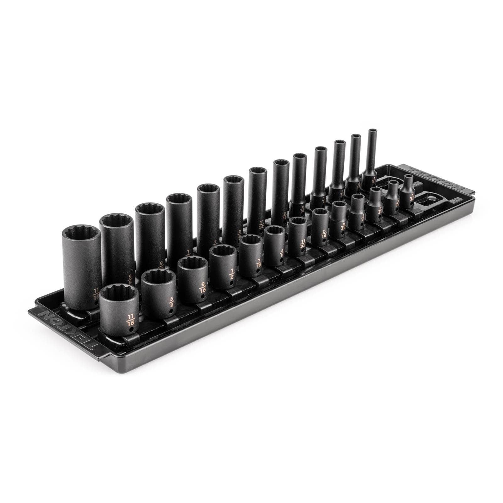 Tekton SID90203 1/4" Drive 12-Point Impact Socket Set, 26-Piece
