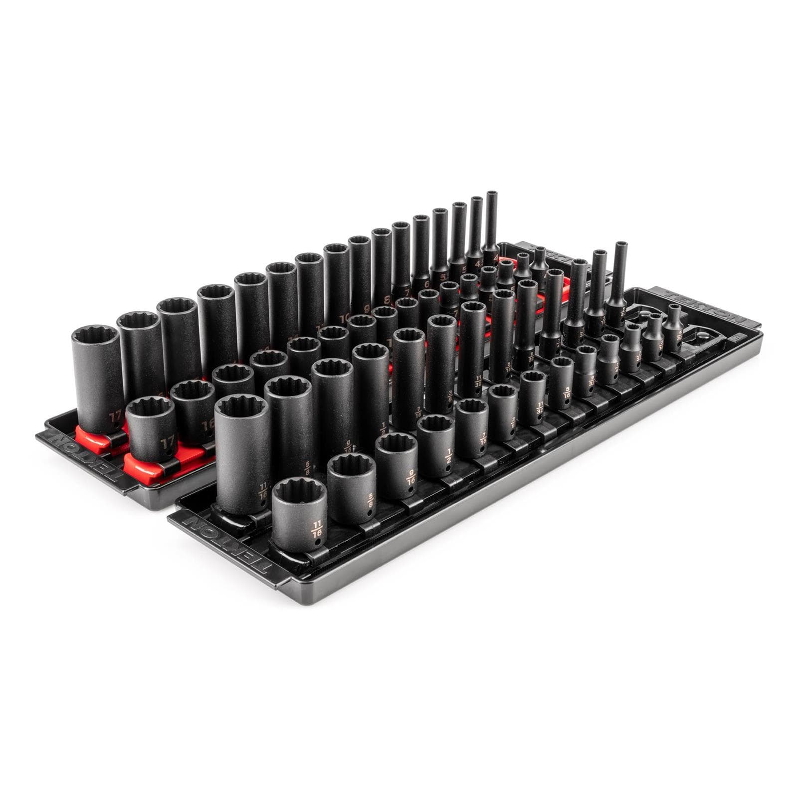 Tekton SID90205 1/4" Drive 12-Point Impact Socket Set, 58-Piece