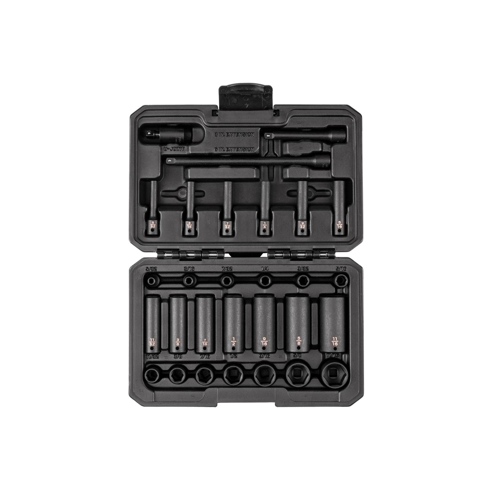 Tekton SID90401 1/4" Drive 6-Point Impact Socket Set, 29-Piece