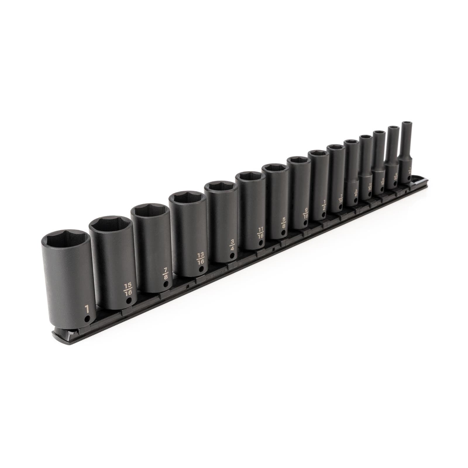 Tekton SID91105 3/8" Drive Deep 6-Point Impact Sockets, 15-Piece