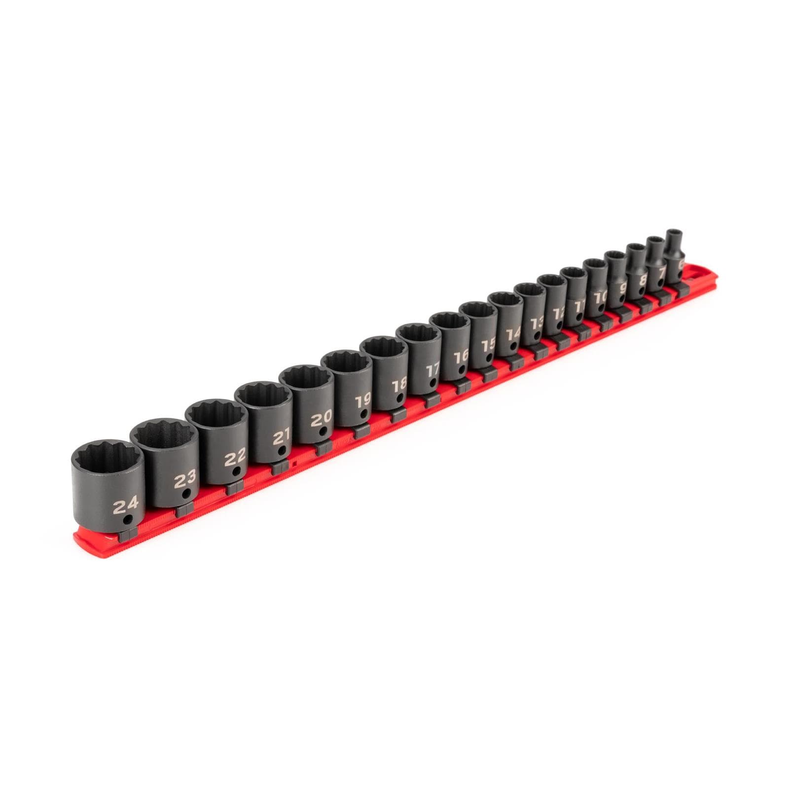 Tekton SID91114 3/8" Drive 12-Point Impact Socket Set, 19-Piece