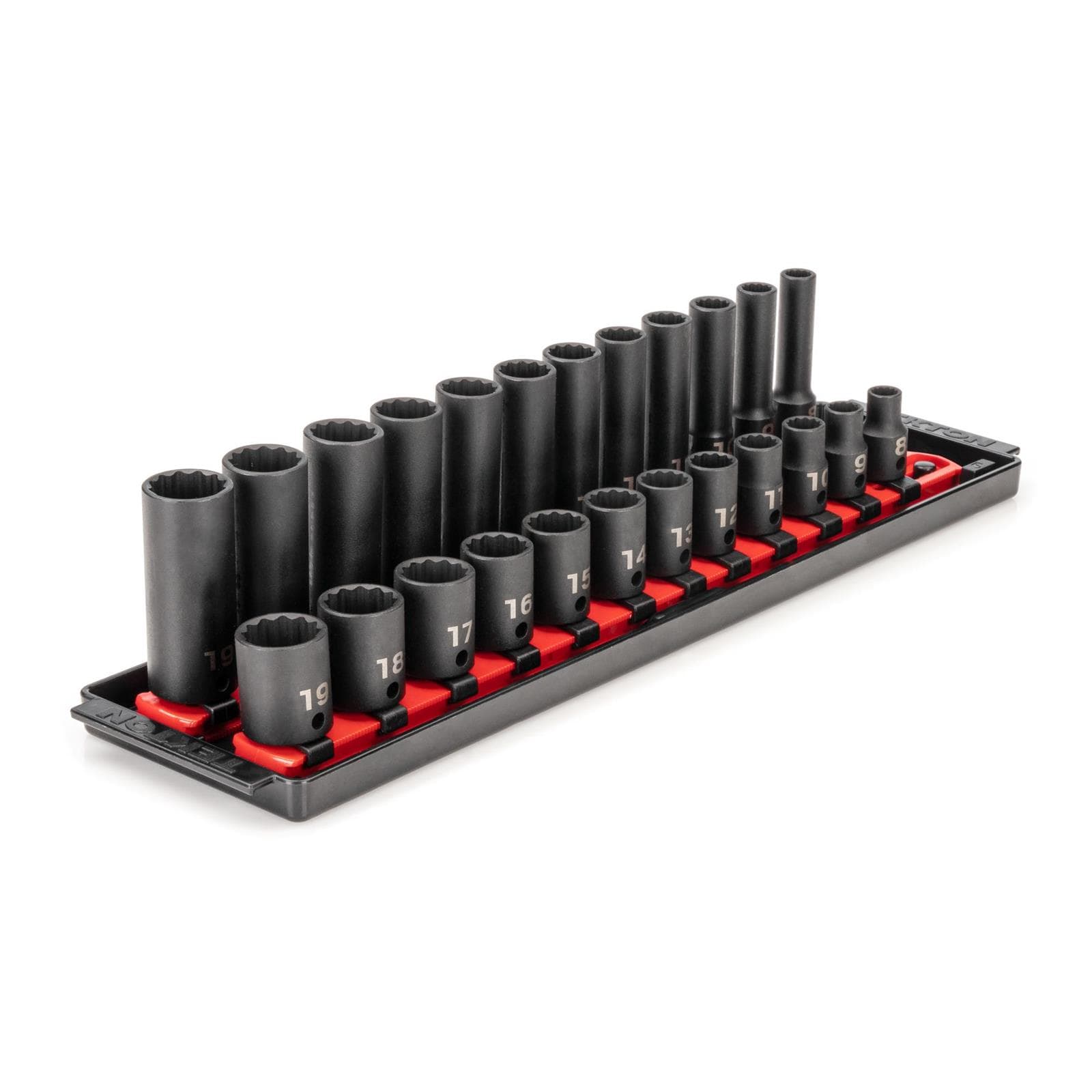 Tekton SID91213 3/8" Drive 12-Point Impact Socket Set, 24-Piece
