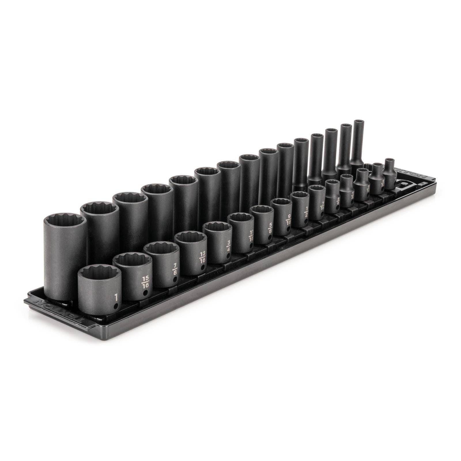 Tekton SID91214 3/8" Drive 12-Point Impact Socket Set, 30-Piece