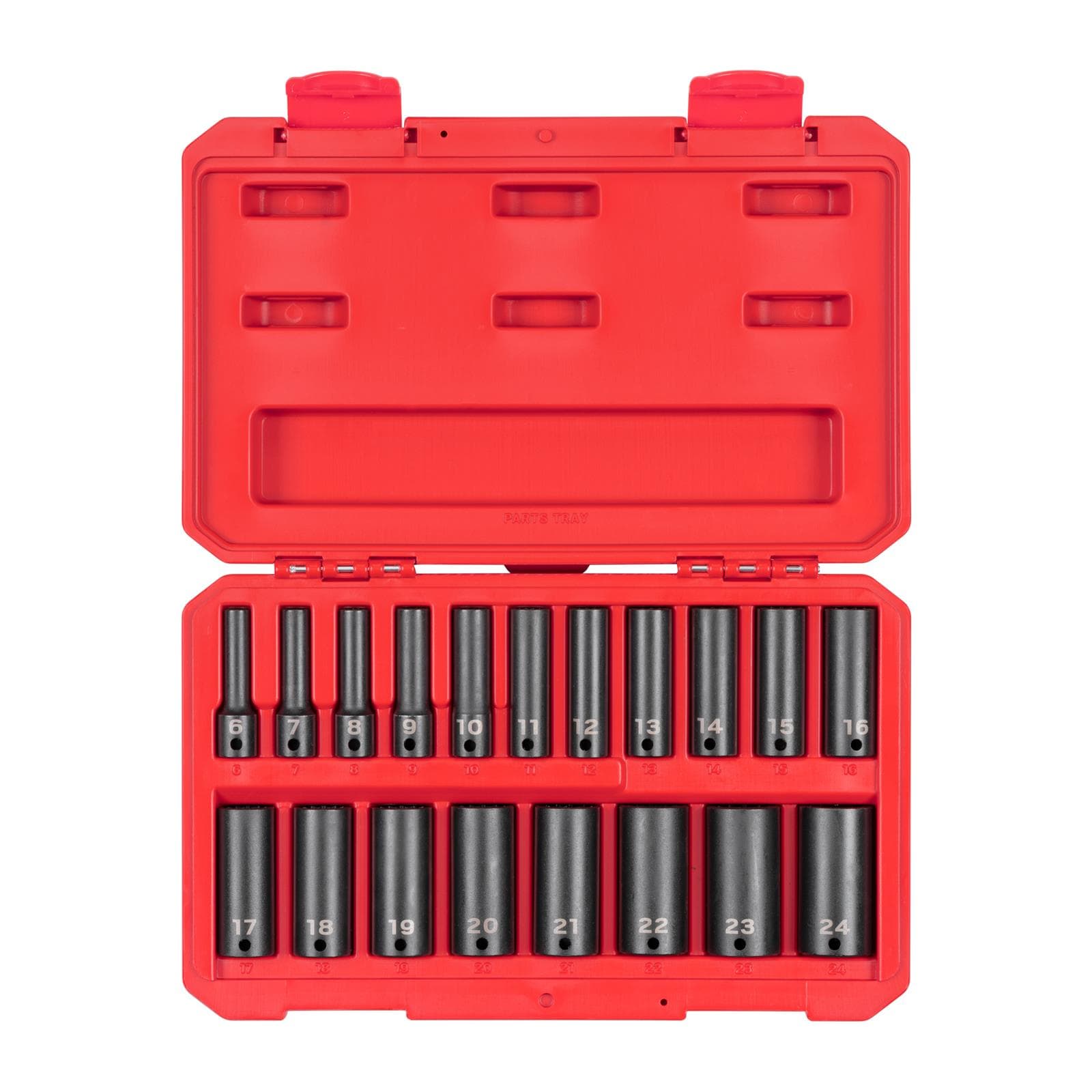 Tekton SID91307 3/8" Drive Deep 12-Point Impact Sockets, 19-Piece
