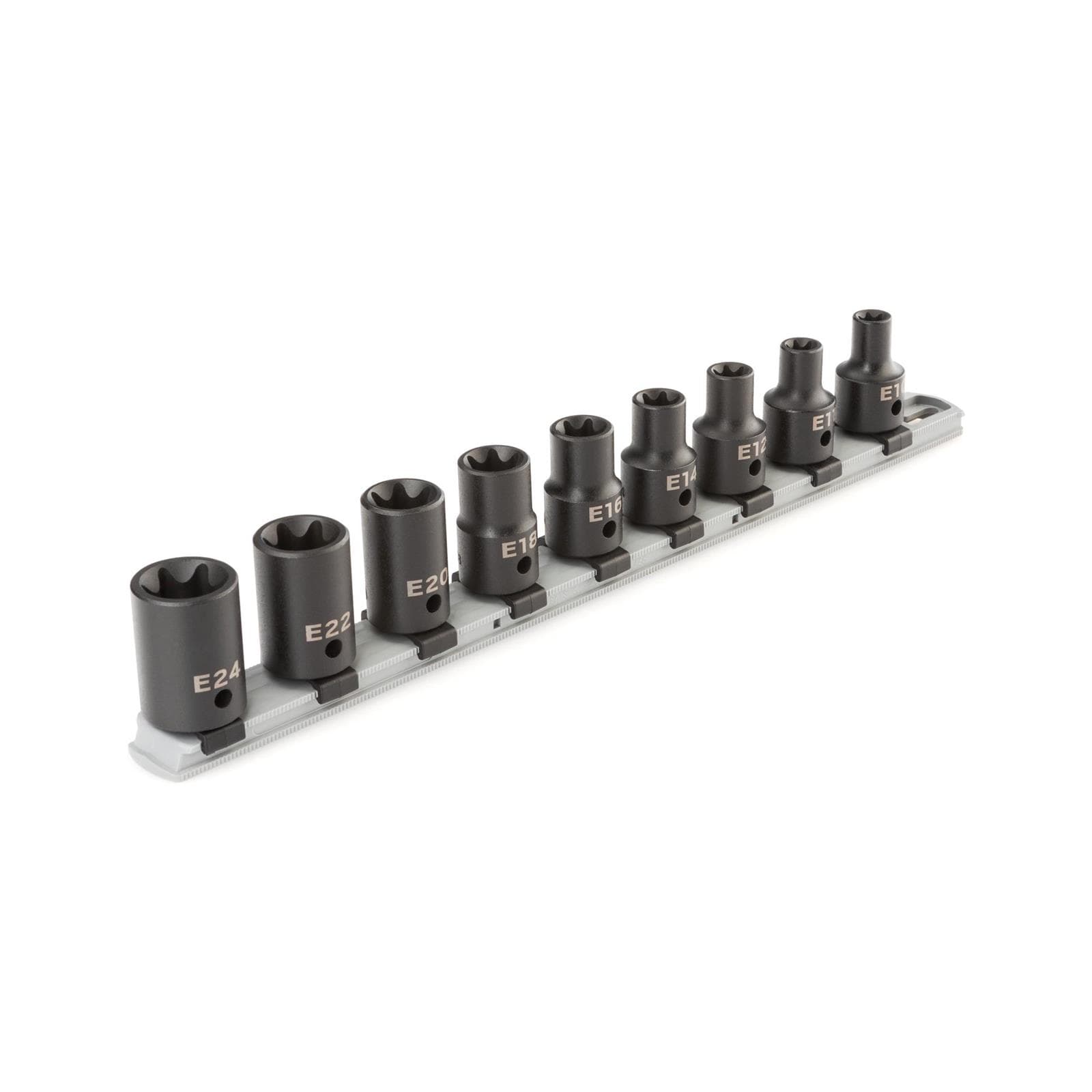 Tekton SID92100 1/2" Drive External Star Impact Sockets, 9-Piece
