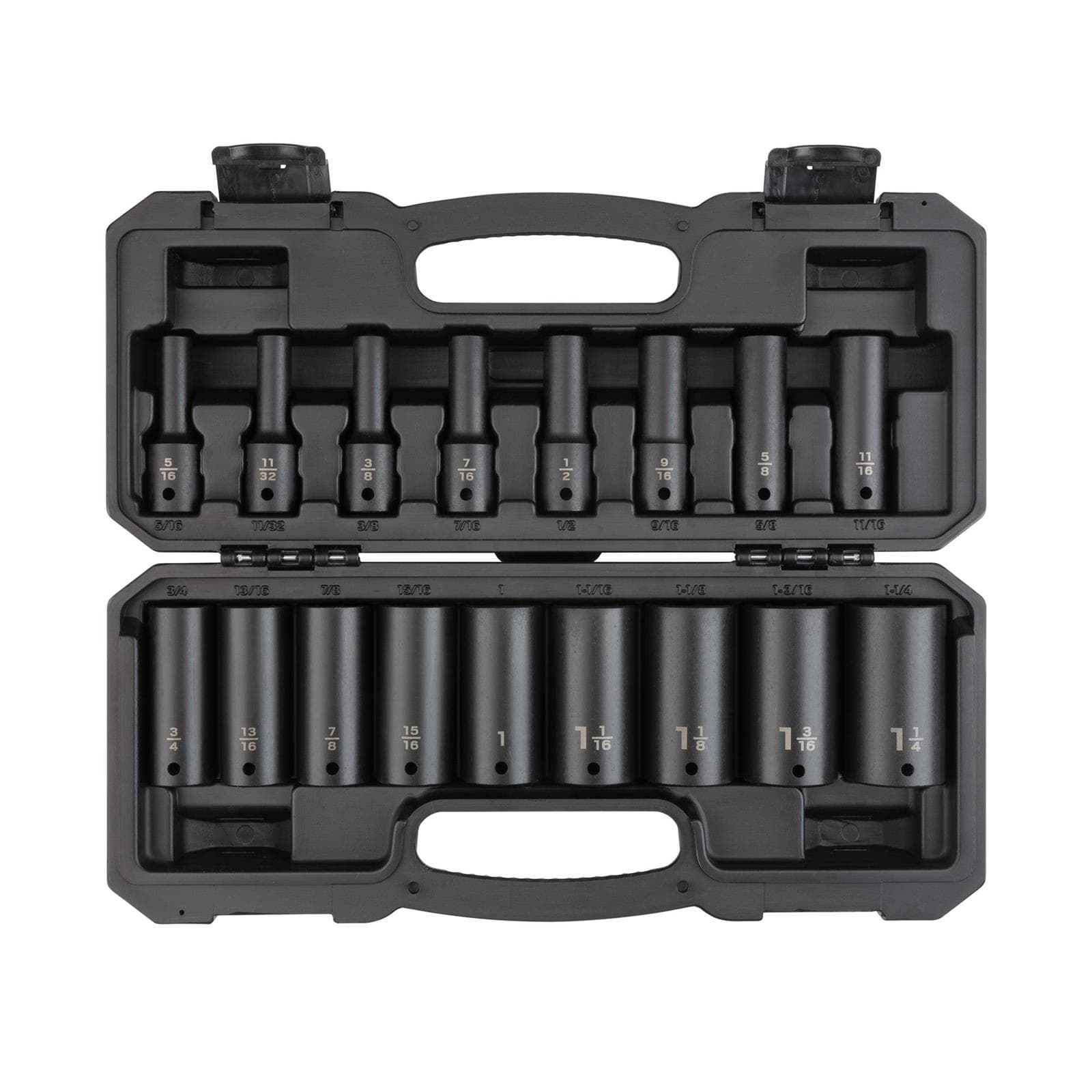 Tekton SID92305 1/2" Drive Deep 6-Point Impact Sockets, 17-Piece