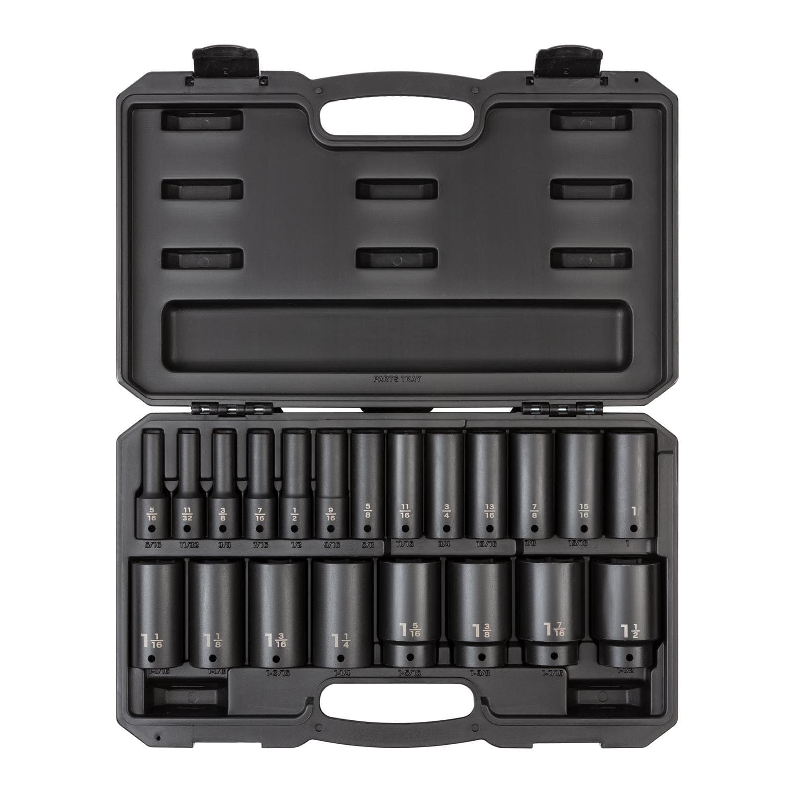 Tekton SID92306 1/2" Drive Deep 6-Point Impact Sockets, 21-Piece