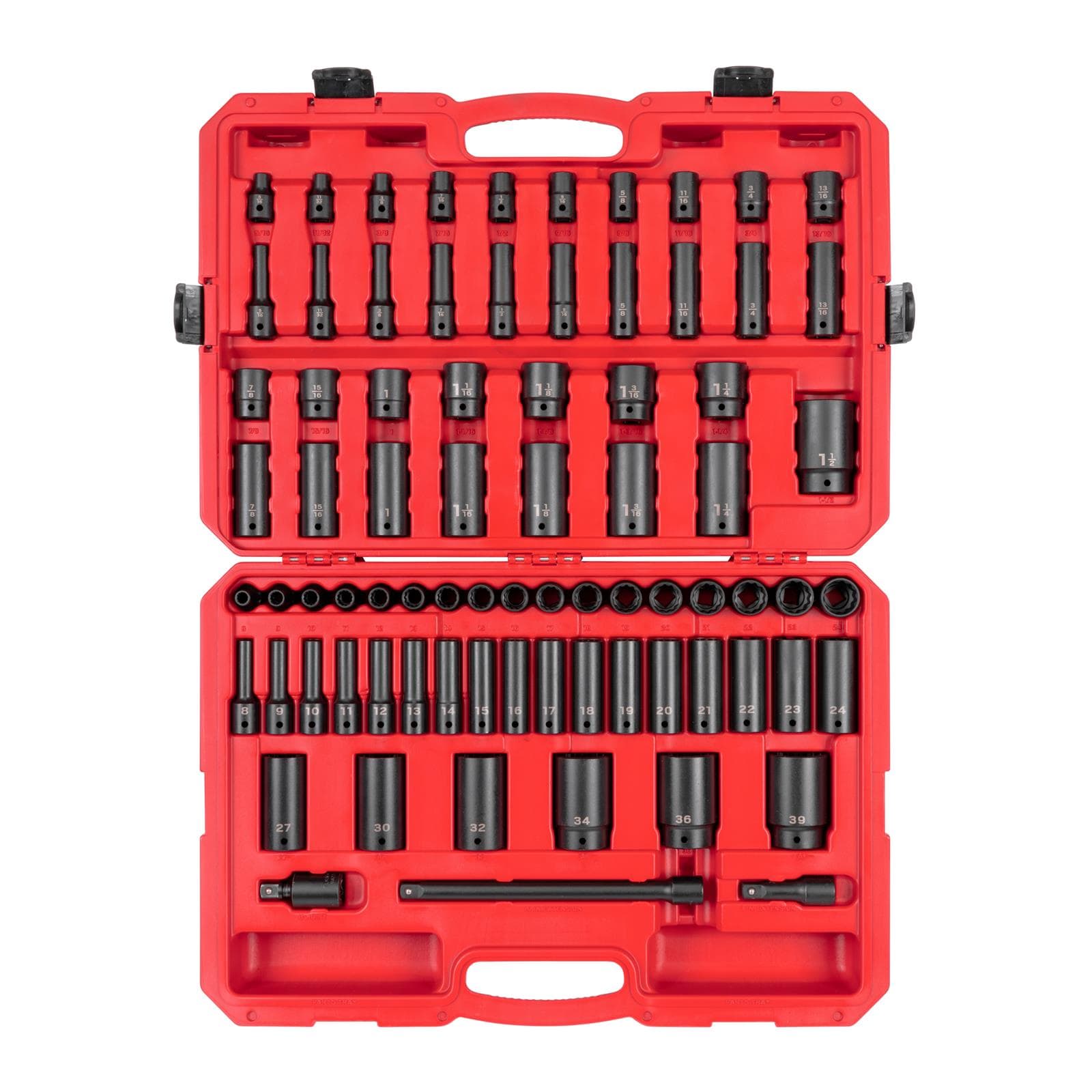 Tekton SID92408 1/2" Drive 12-Point Impact Socket Set, 78-Piece