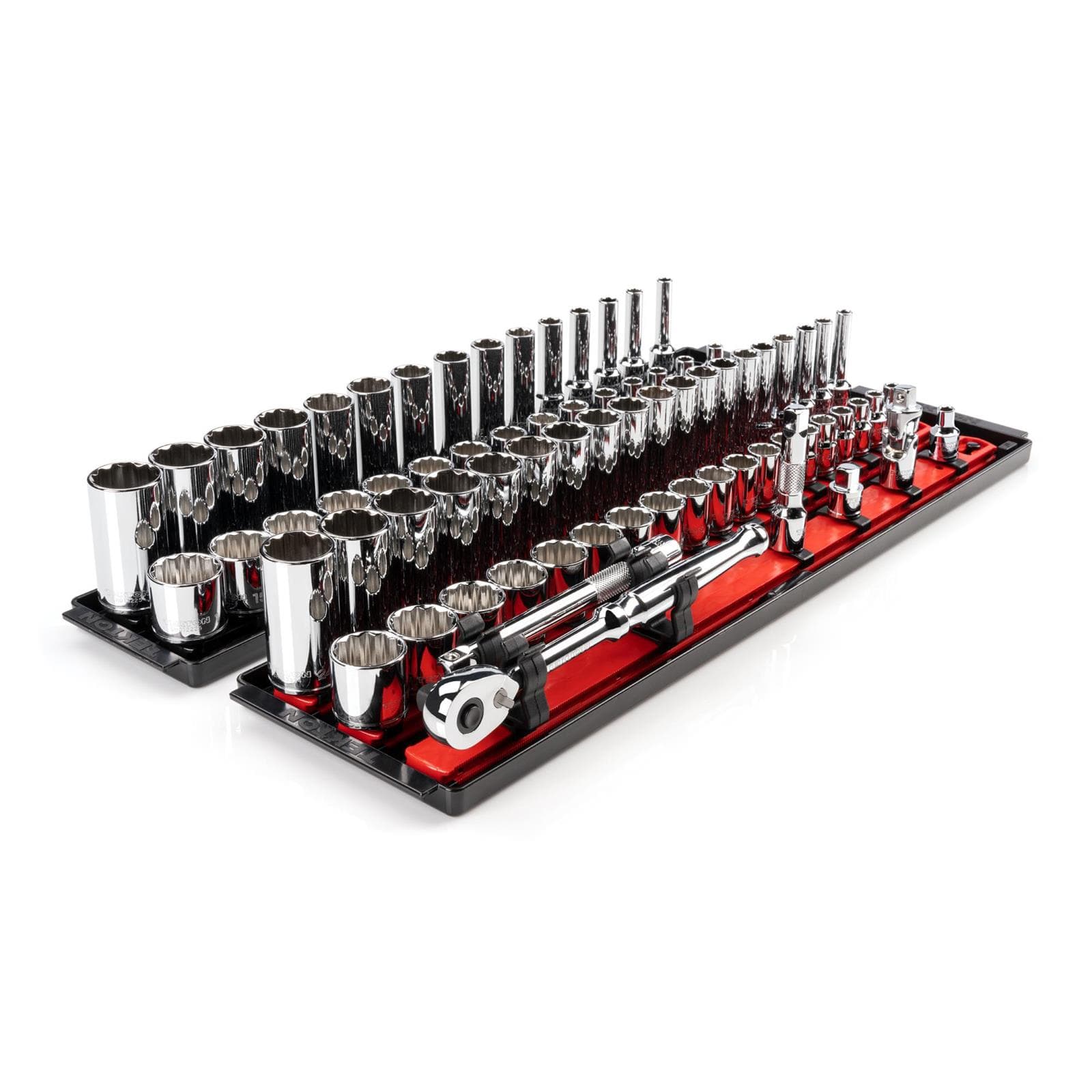 Tekton SKT13302 3/8" Drive 12-Point Socket/Ratchet Set, 74-Piece