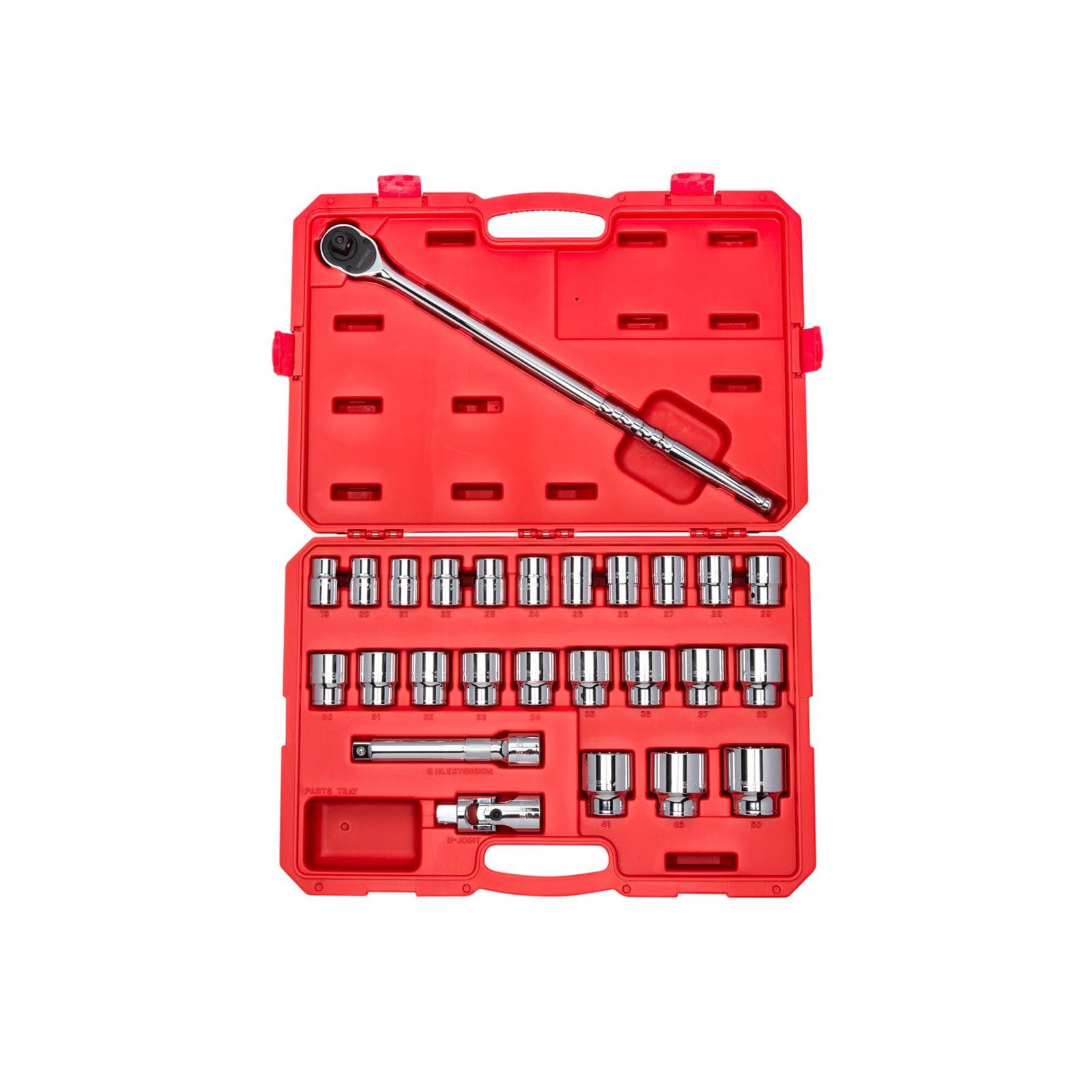 Tekton SKT35205 3/4" Drive 12-Point Socket/Ratchet Set, 26-Piece