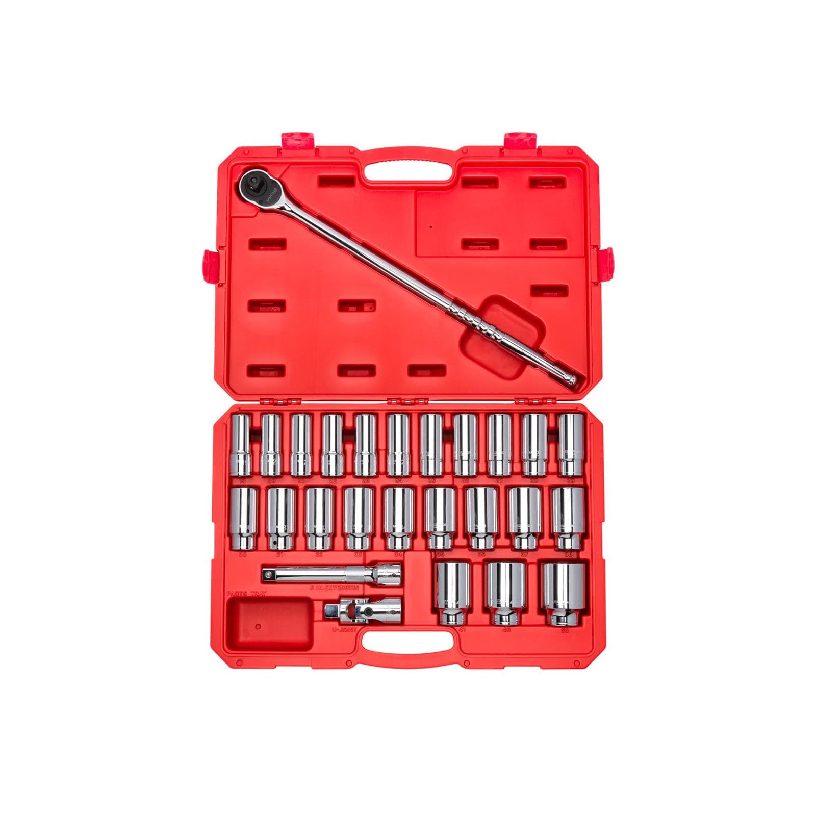 Tekton SKT35206 3/4" Drive Deep 6-Point Socket/Ratchets, 26-Piece