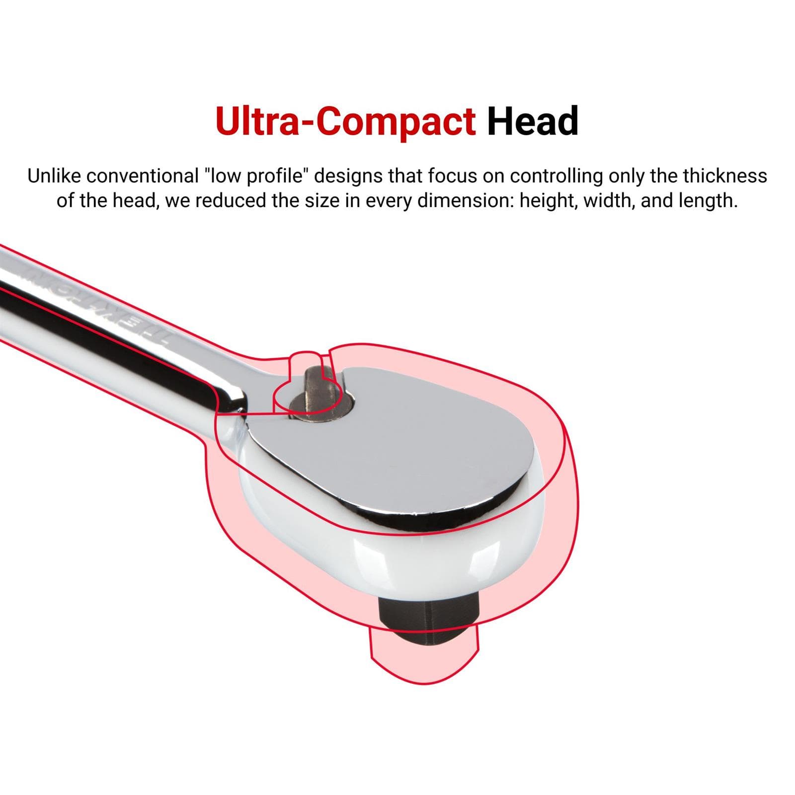 Tekton SRH01218 1/2 Inch Drive x 18 Inch Long Ratchet