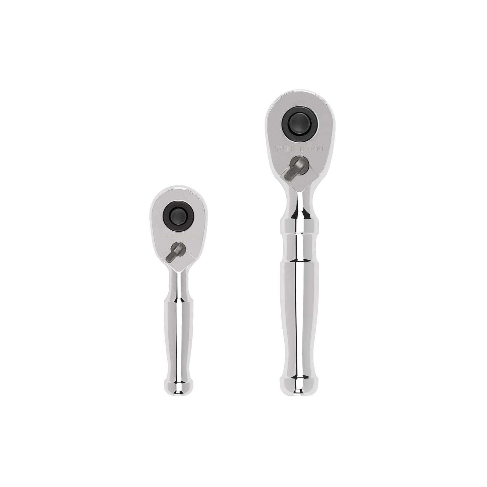 Tekton SRH91105 1/4, 3/8" Drive Quick-Release Stubby Ratchet Set