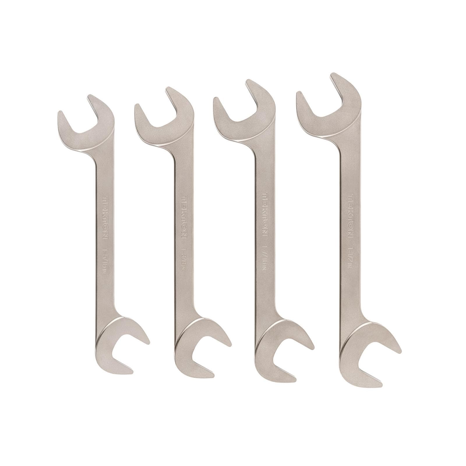 Tekton WAE91004 Angle Head Open End Wrench Set, 4-Piece