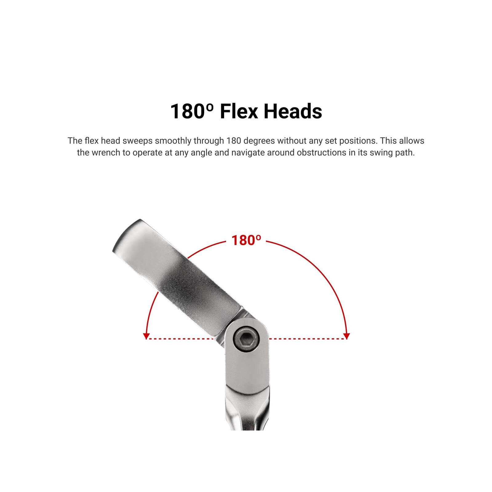 Tekton WRB96200 Long Flex Head 12-Point Ratcheting Box End Set