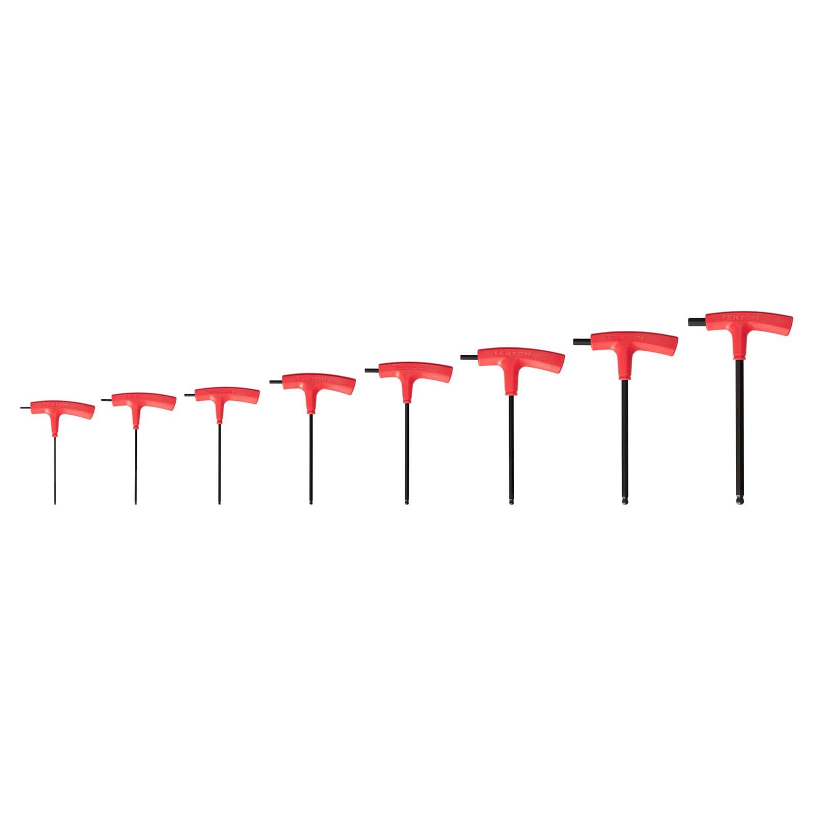 Tekton KTX90203 Ball End Hex T-Handle Key Set, 8-Piece (2-10 mm)