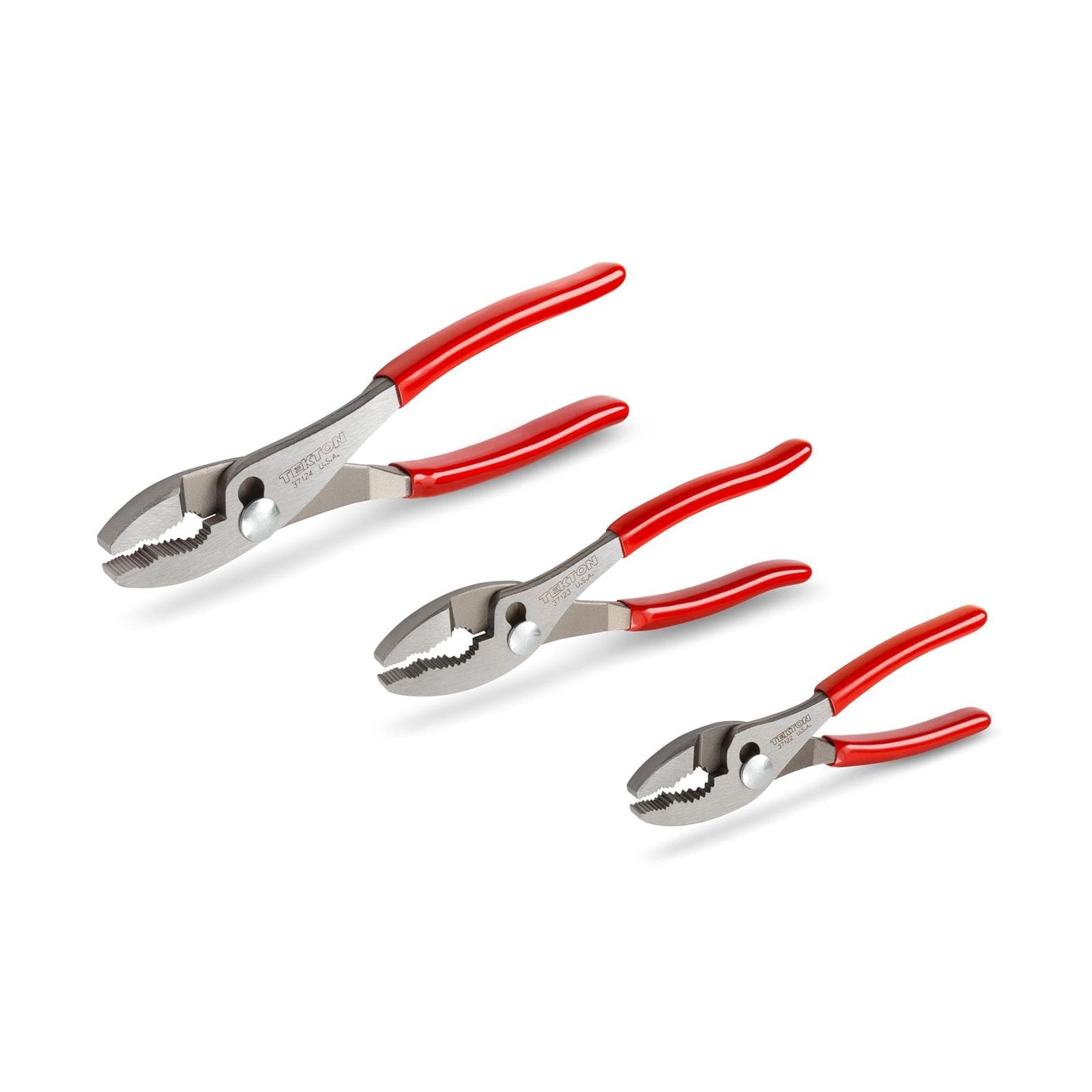 Tekton PGA10103 Slip Joint Pliers Set, 3-Piece (6-1/2, 8, 10 in.)
