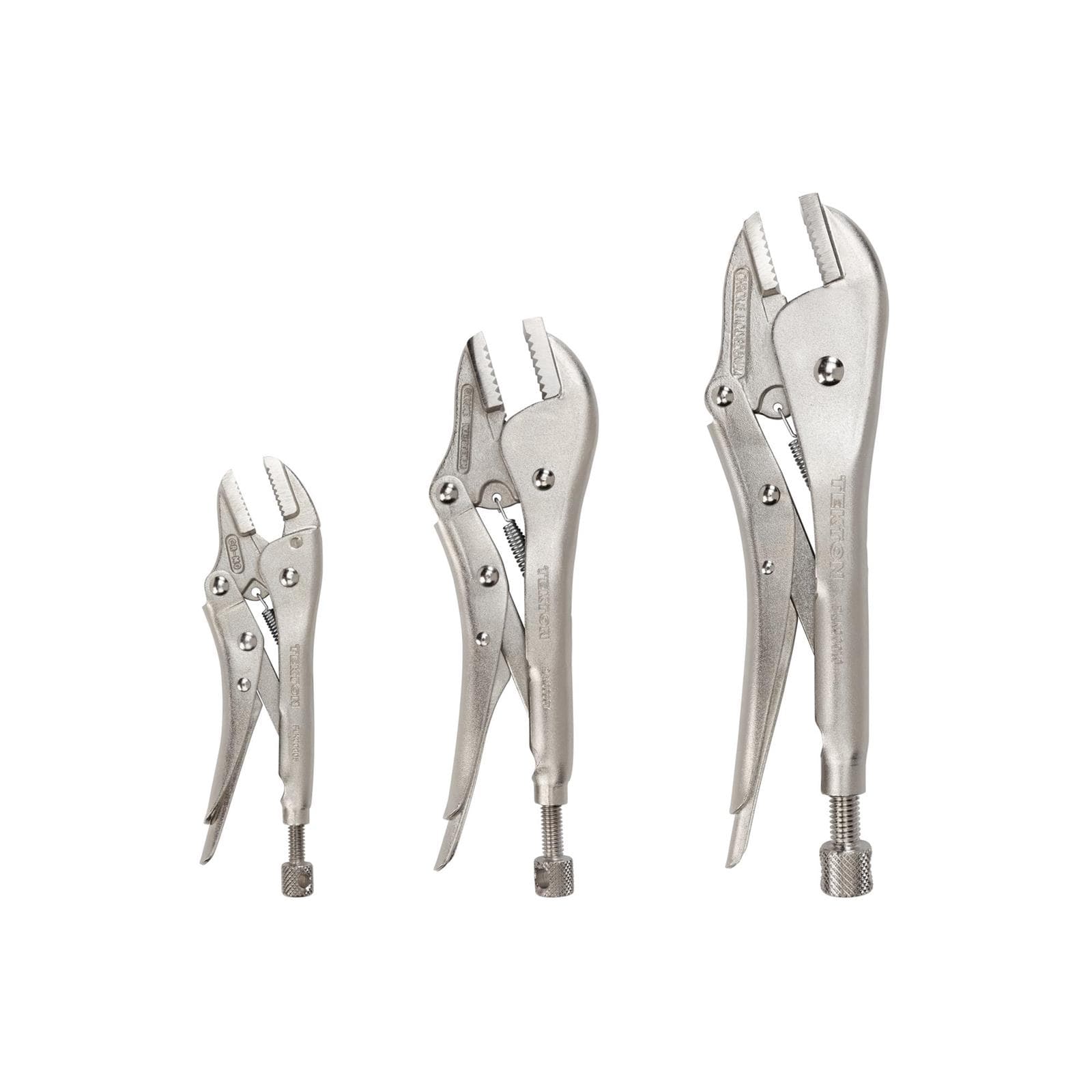 Tekton PLK90004 Straight Jaw Locking Pliers Set (3-Piece)