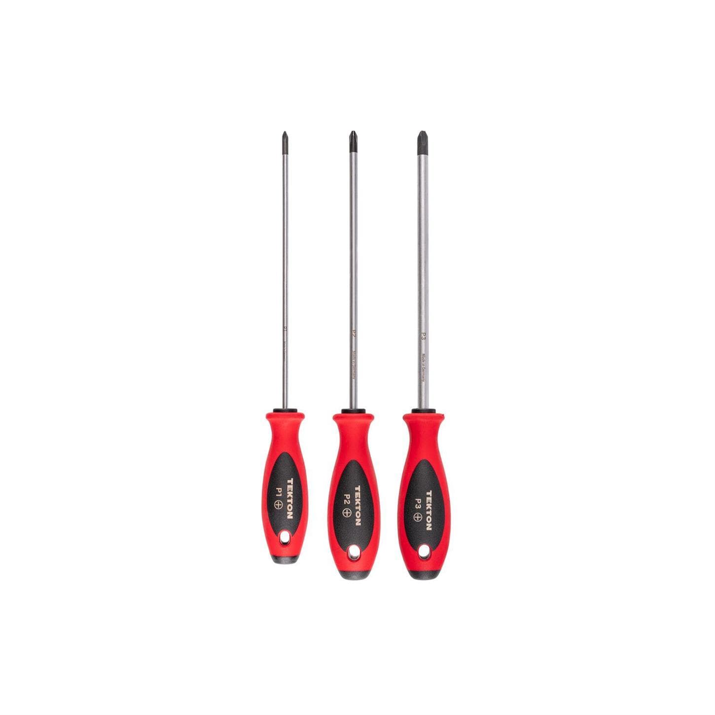 Tekton Tools DWP90001 Phillips Screwdriver Set - 8 Inch Shanks