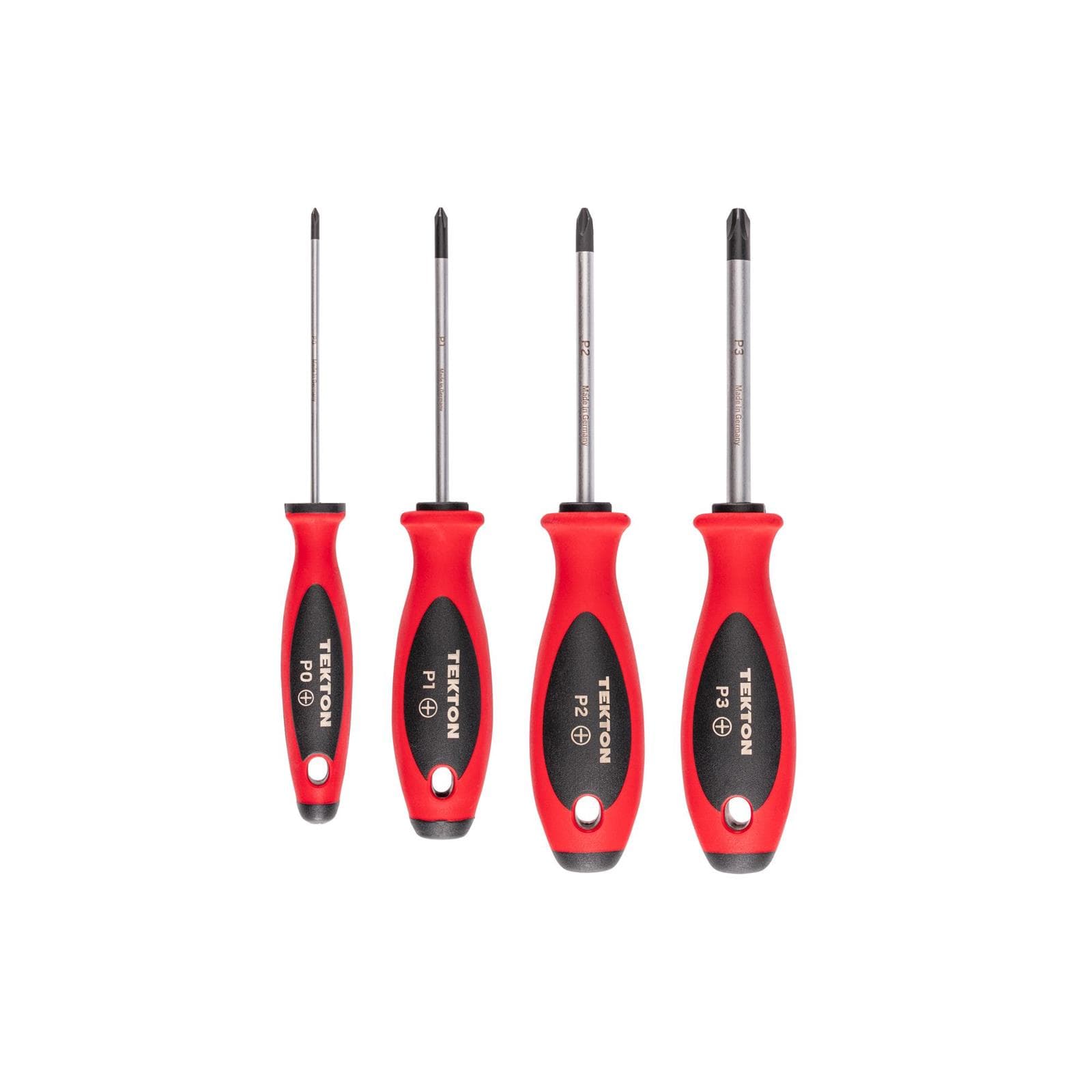 Tekton Tools DWP90002 Phillips Screwdriver Set - 4 Inch Shanks