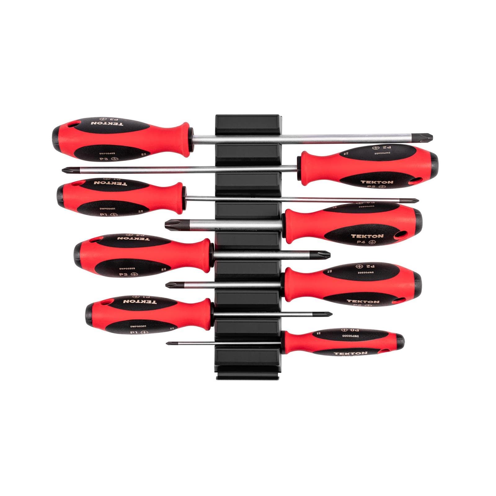 Tekton Tools DWP90100 Phillips Screwdriver Set - 4, 8 Inch Shanks