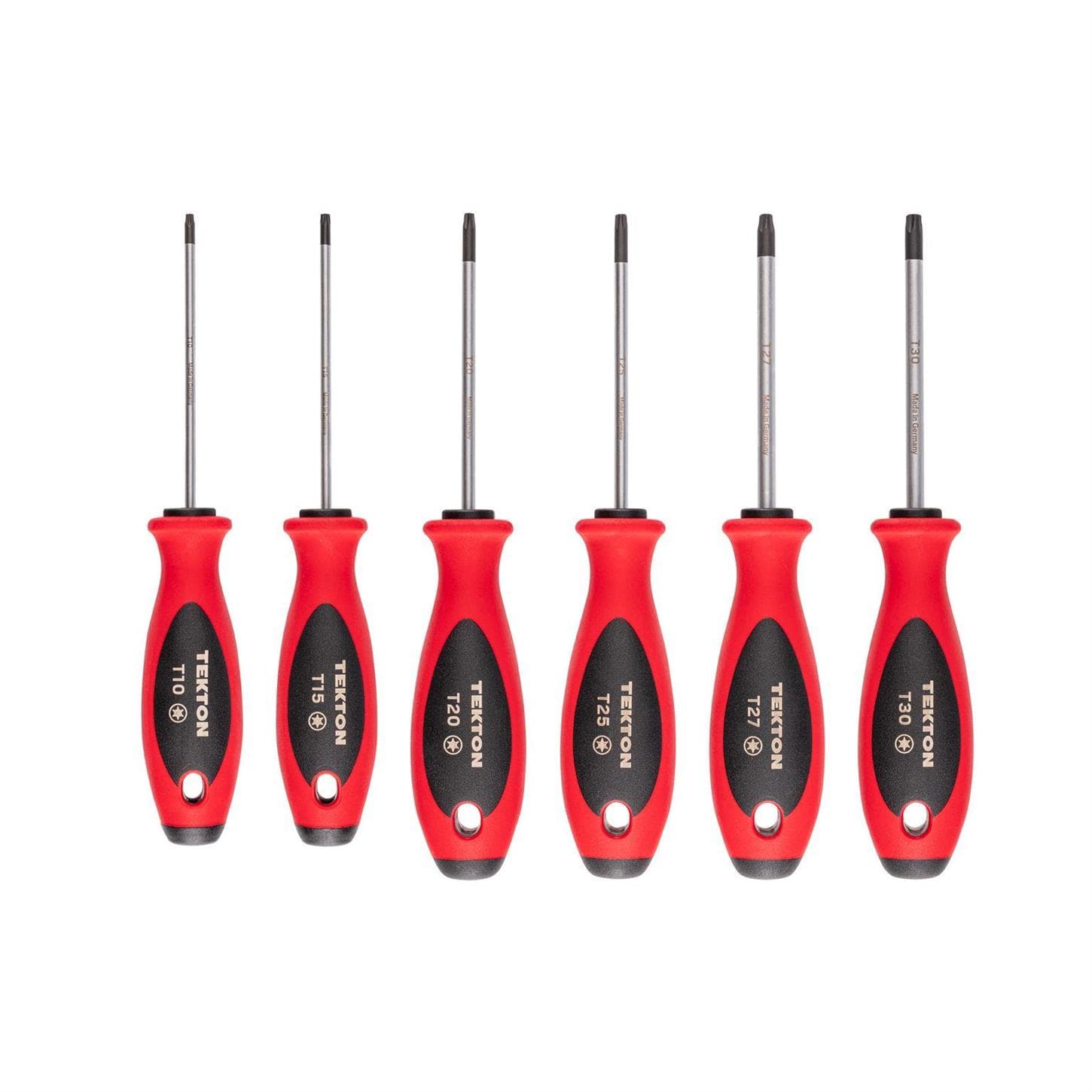 Tekton Tools DWT90001 Torx Screwdriver Set - 4 Inch Shanks