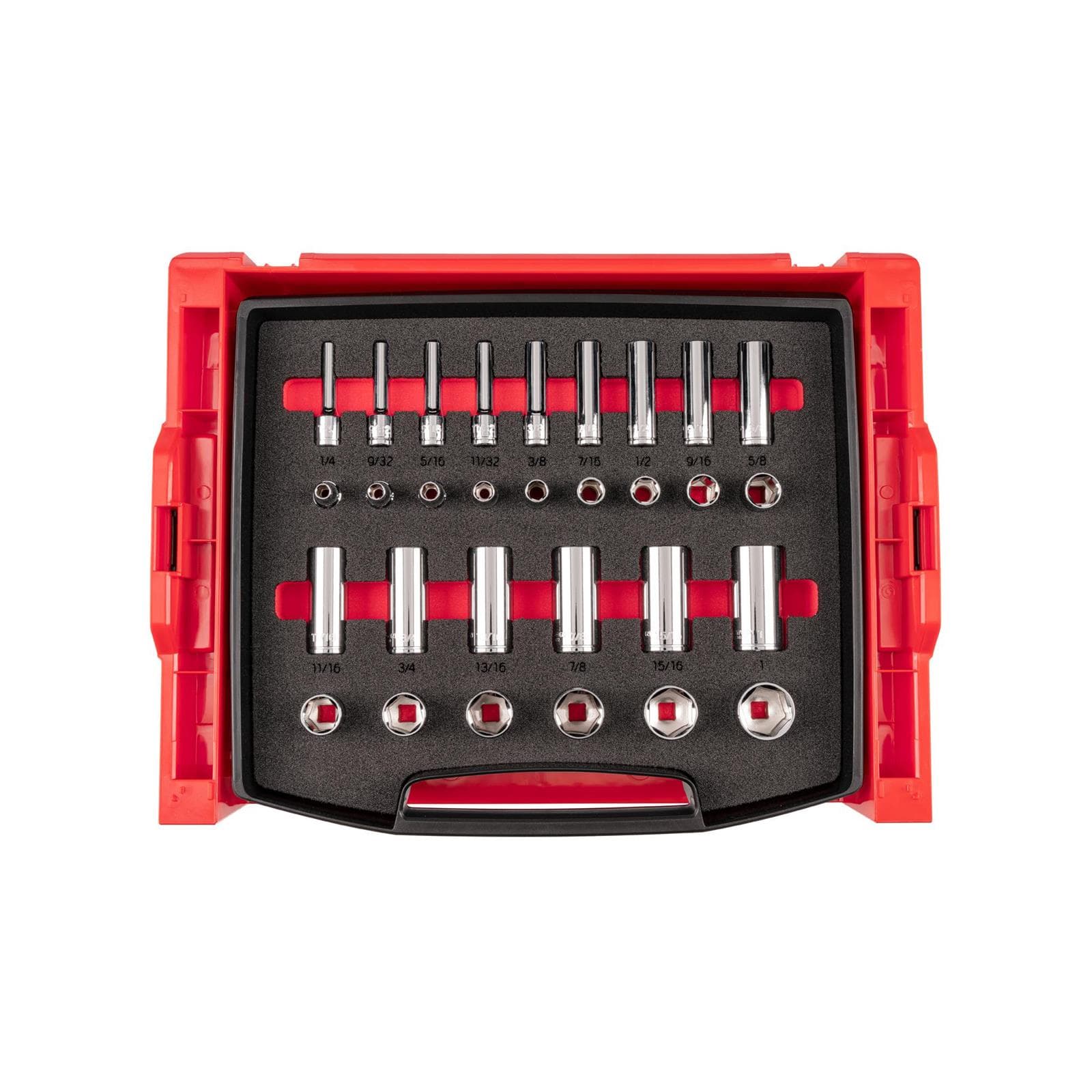 Tekton OLB94305 3/8in Socket Set, 30-Piece (1/4-1 in.)