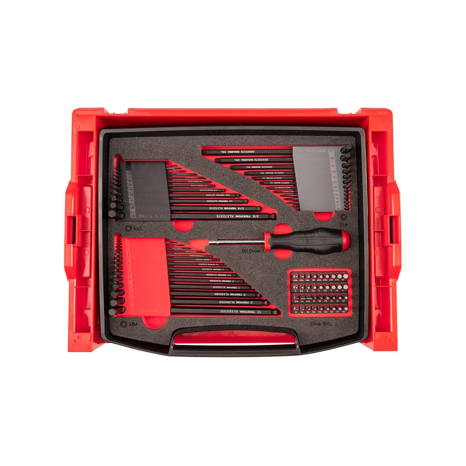 Tekton OLB94801 L-Key and Bit Set, 78-Piece (SAE/Met/Torx)