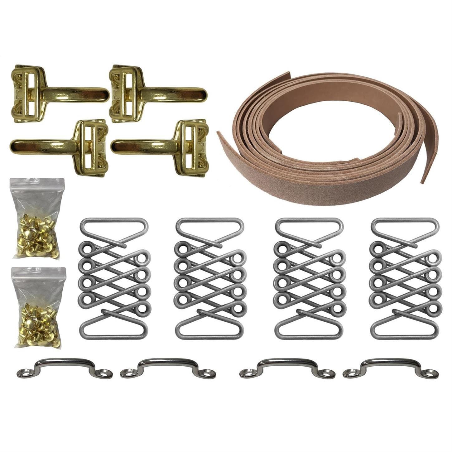 Auto Pro USA HSK1001SS-B Brass Hood Strap Kit