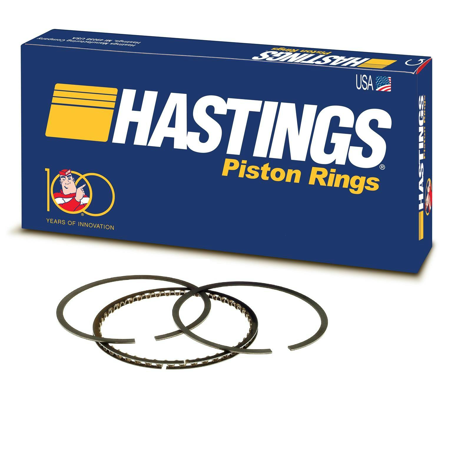 Hastings GM Piston Rings Set, 3.898 Inch Bore 1.5/1.5/3mm Groves