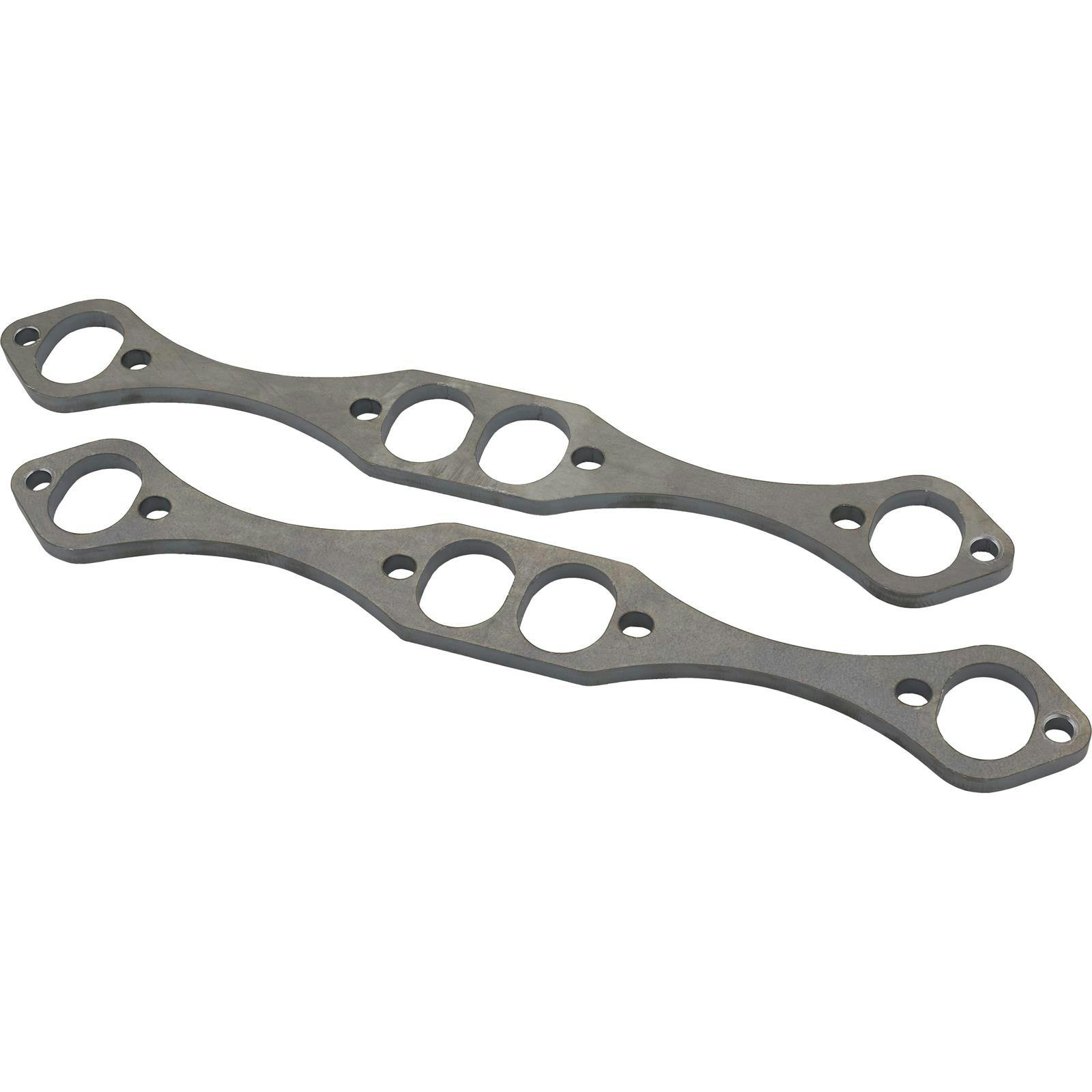 Small Block Chevy Oval Port Header Flanges, 3/8 Inch Thick