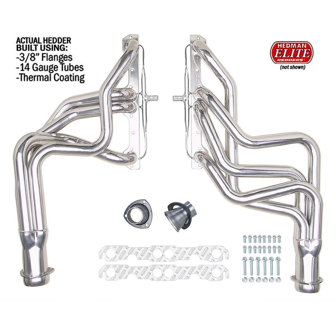 Hedman Hedders 61298 64-77 Chevelle Headers, Silver