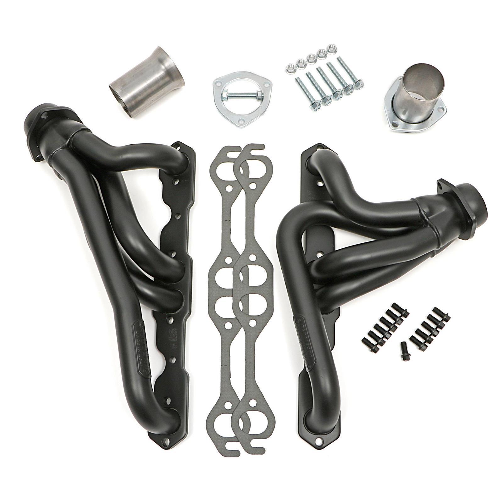 Hedman Hedders 63678 72-86 Jeep SBC Swap Headers, Black