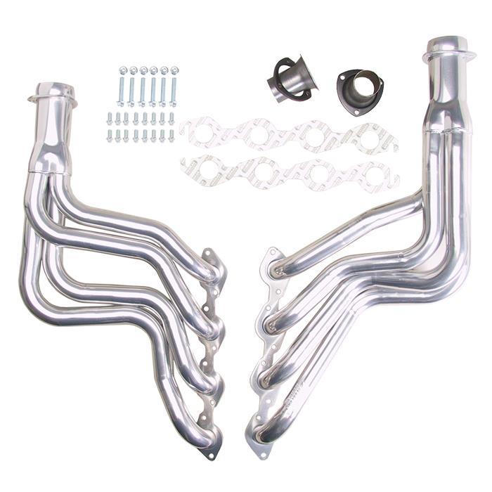 Hedman Hedders 68198 64-77 Chevelle Headers, Long Tube, Silver