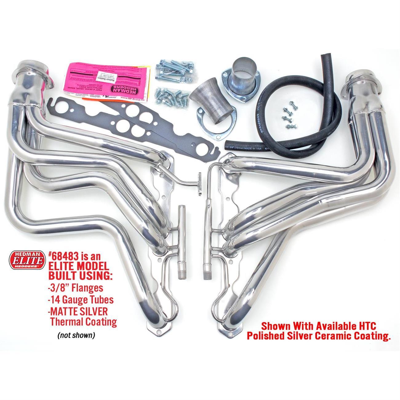 Hedman Hedders 68487 87-91 Corvette Headers, Silver