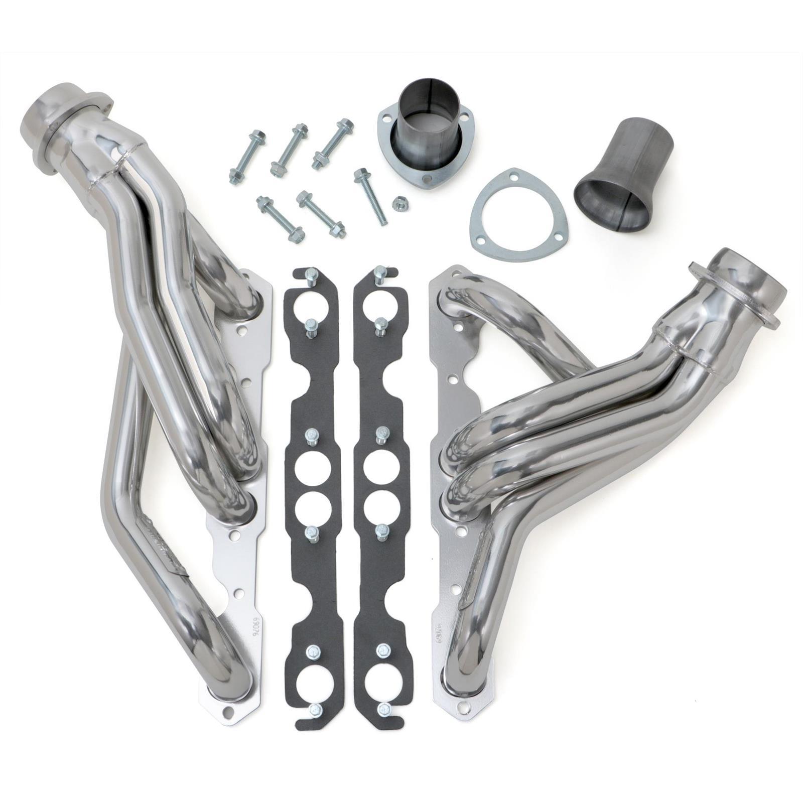 Hedman Hedders 69076 67-74 GM Truck Headers, Mid Length, Silver