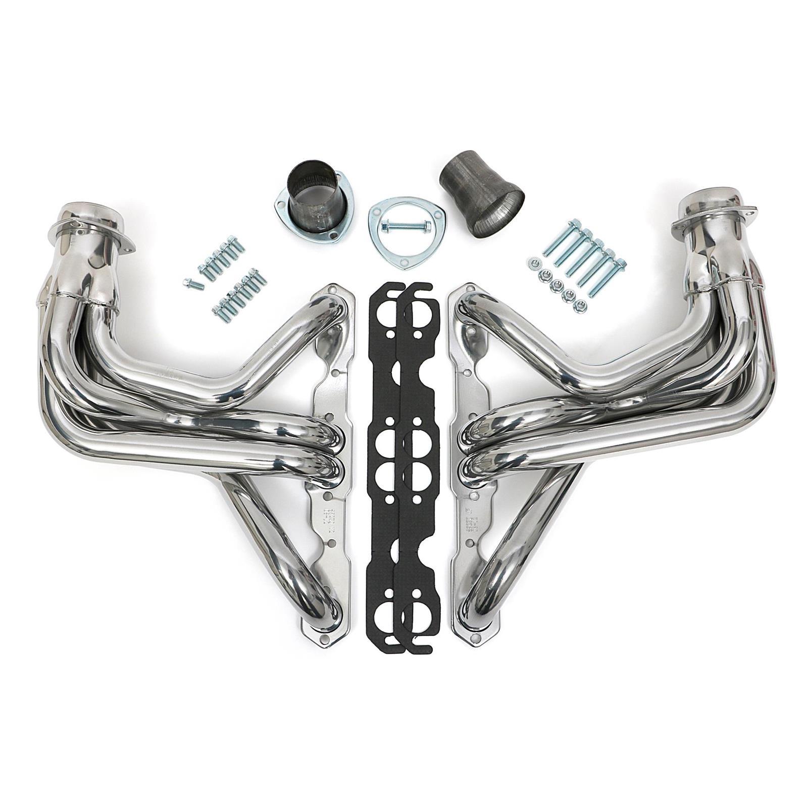 Hedman Hedders 69236 67-91 GM Truck Headers, Long Tube, Silver