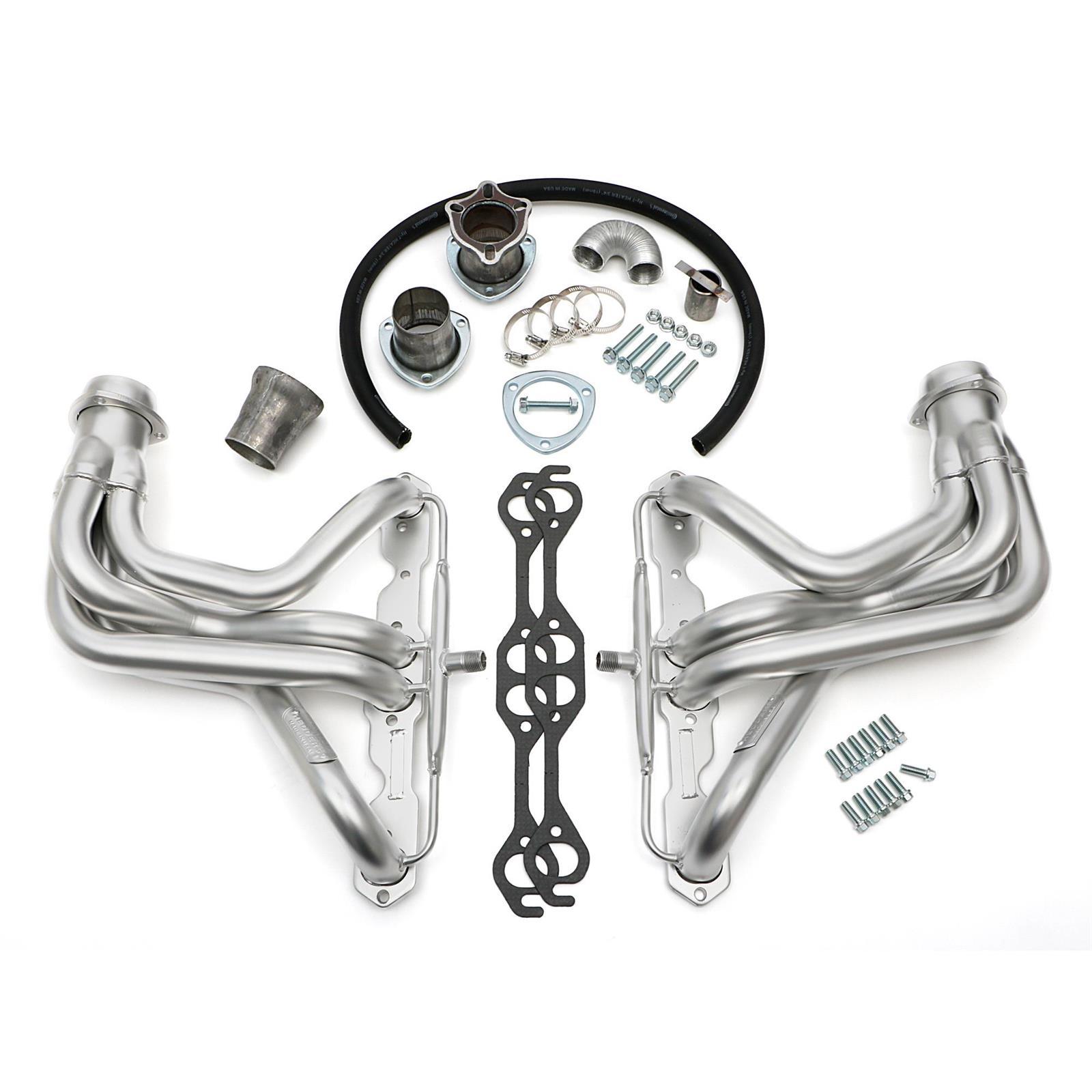 Hedman Hedders 69831 68-91 GM Truck Headers, Silver