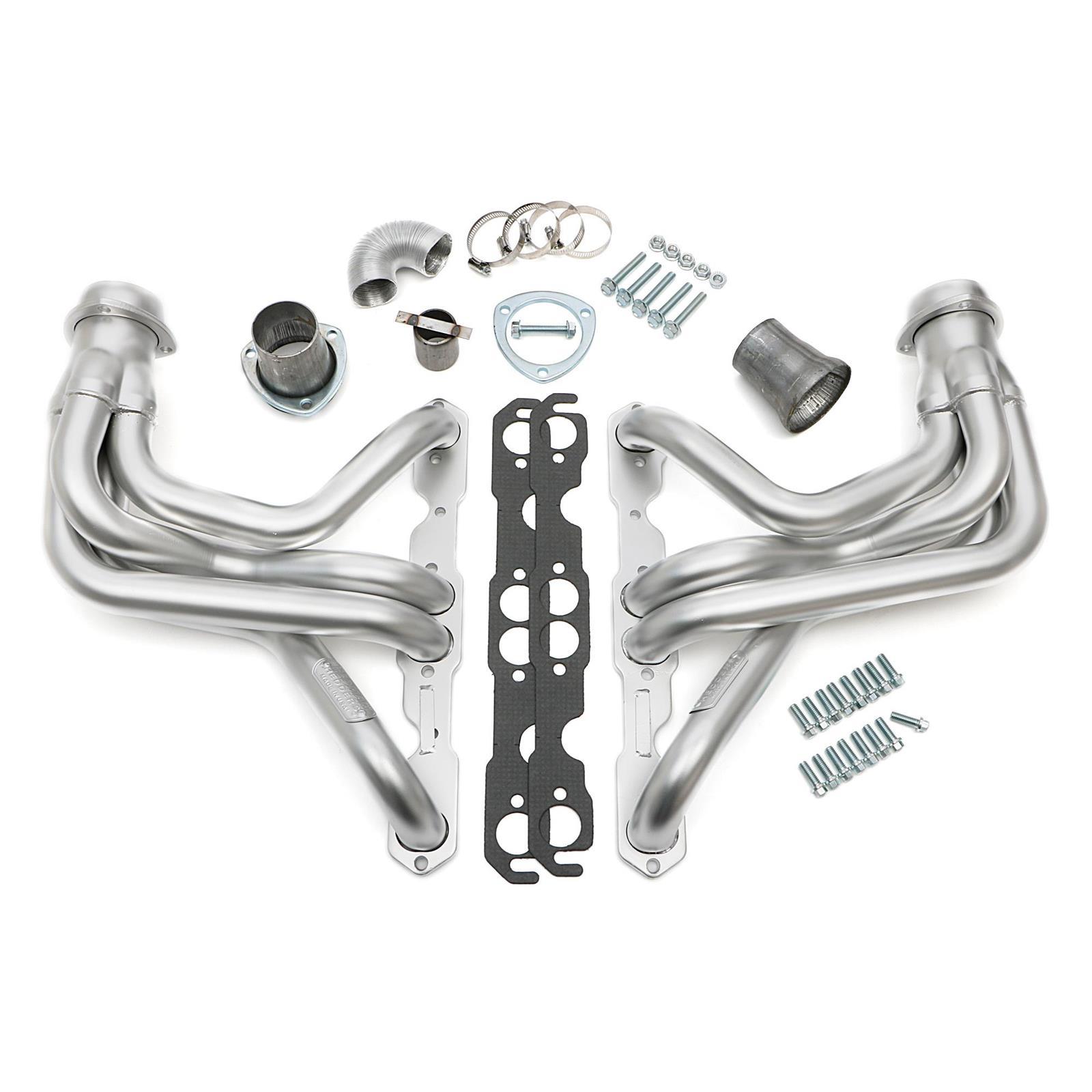 Hedman Hedders 69837 68-91 GM Truck Headers, Silver