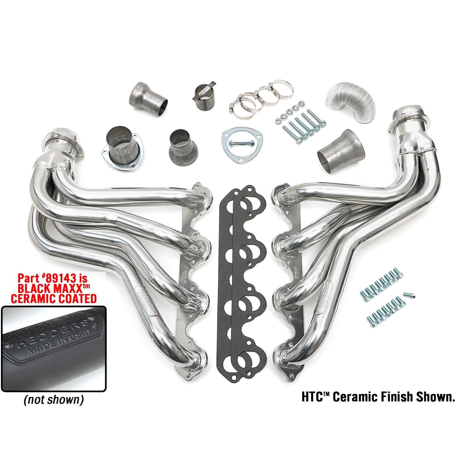 Hedman Hedders 89143 74-79 Ford Truck Headers, Black