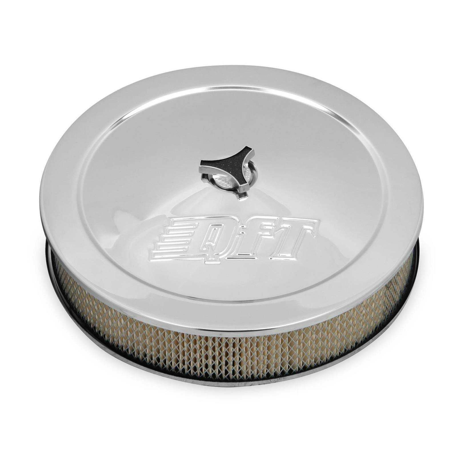 Quick Fuel 120-1QFT Air Cleaner, 14 Inch, Chrome