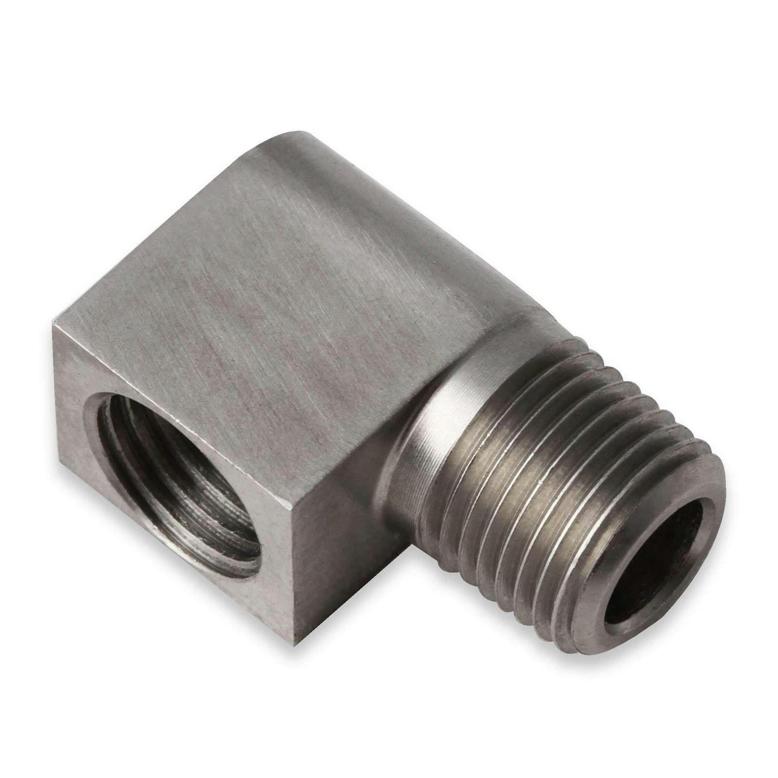 Earls 03032ERL Hardline Adapter, 1/8 Inch NPT to 3/8-24 IFF, 90