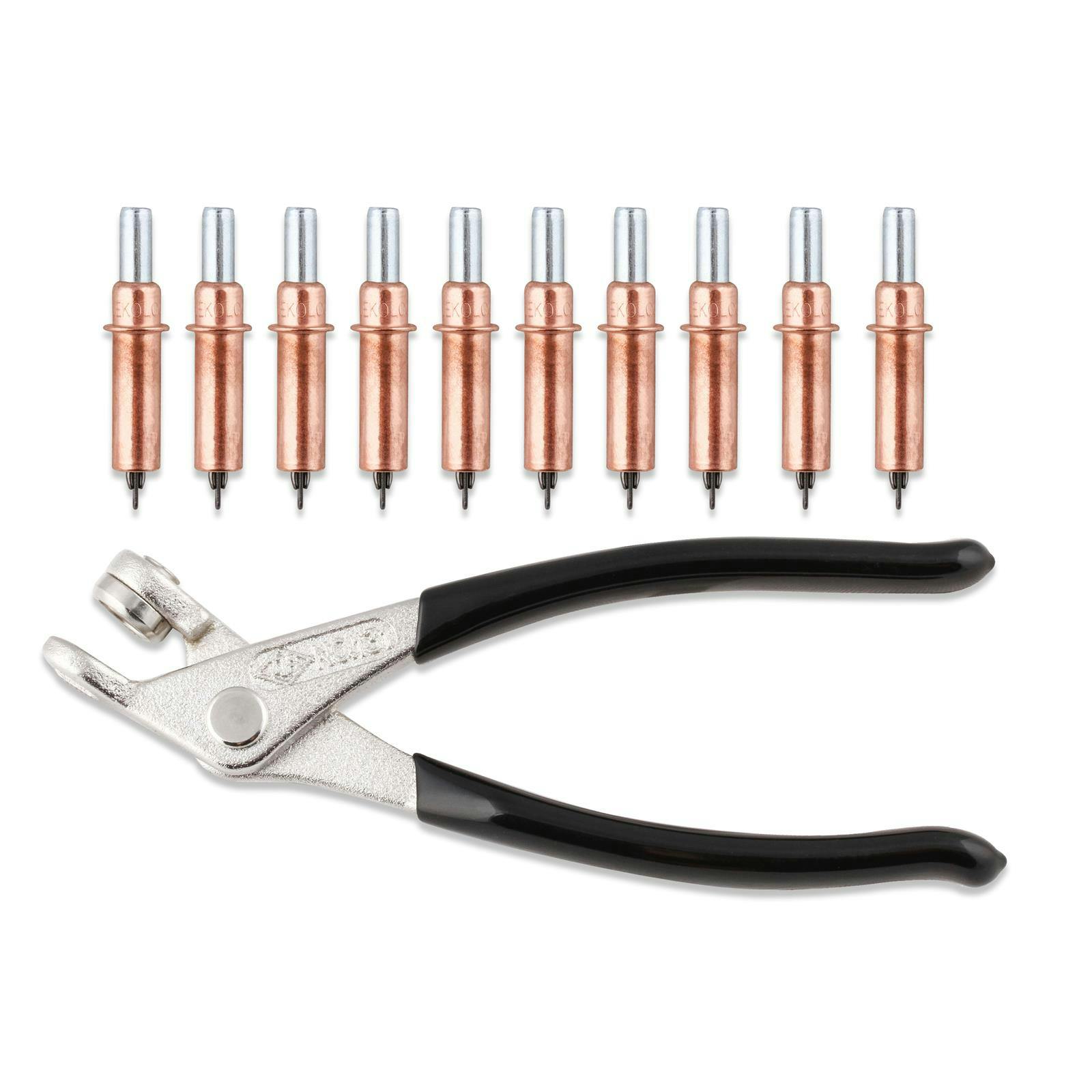 Earls 043ERL Clecos, 1/8 Inch, 10 Pieces, with Pliers