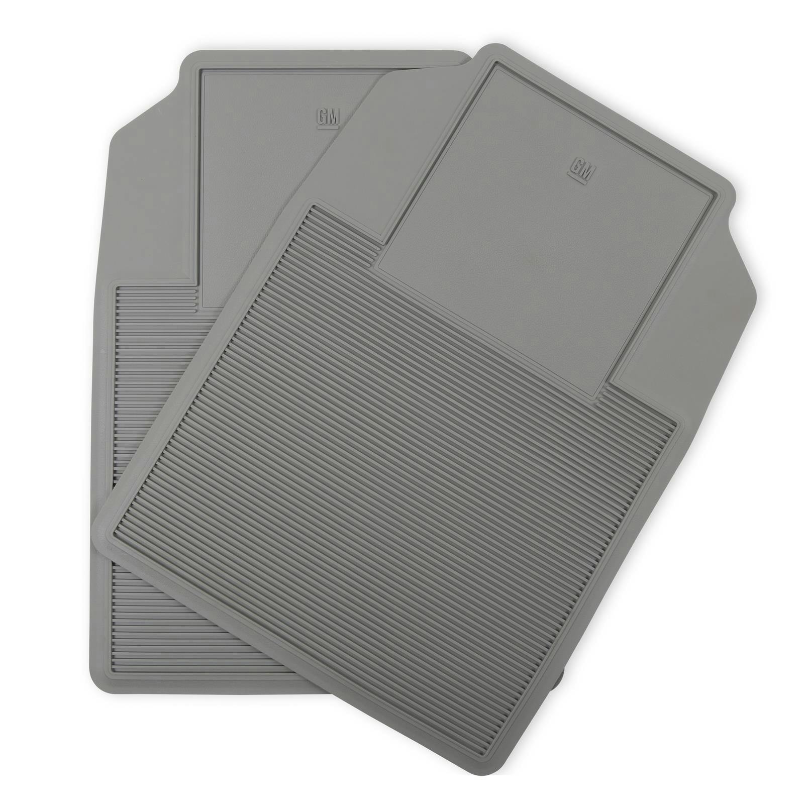 Holley 05-100GR Floor Mat Set, 73-87 GM C/K Trucks, Light Gray