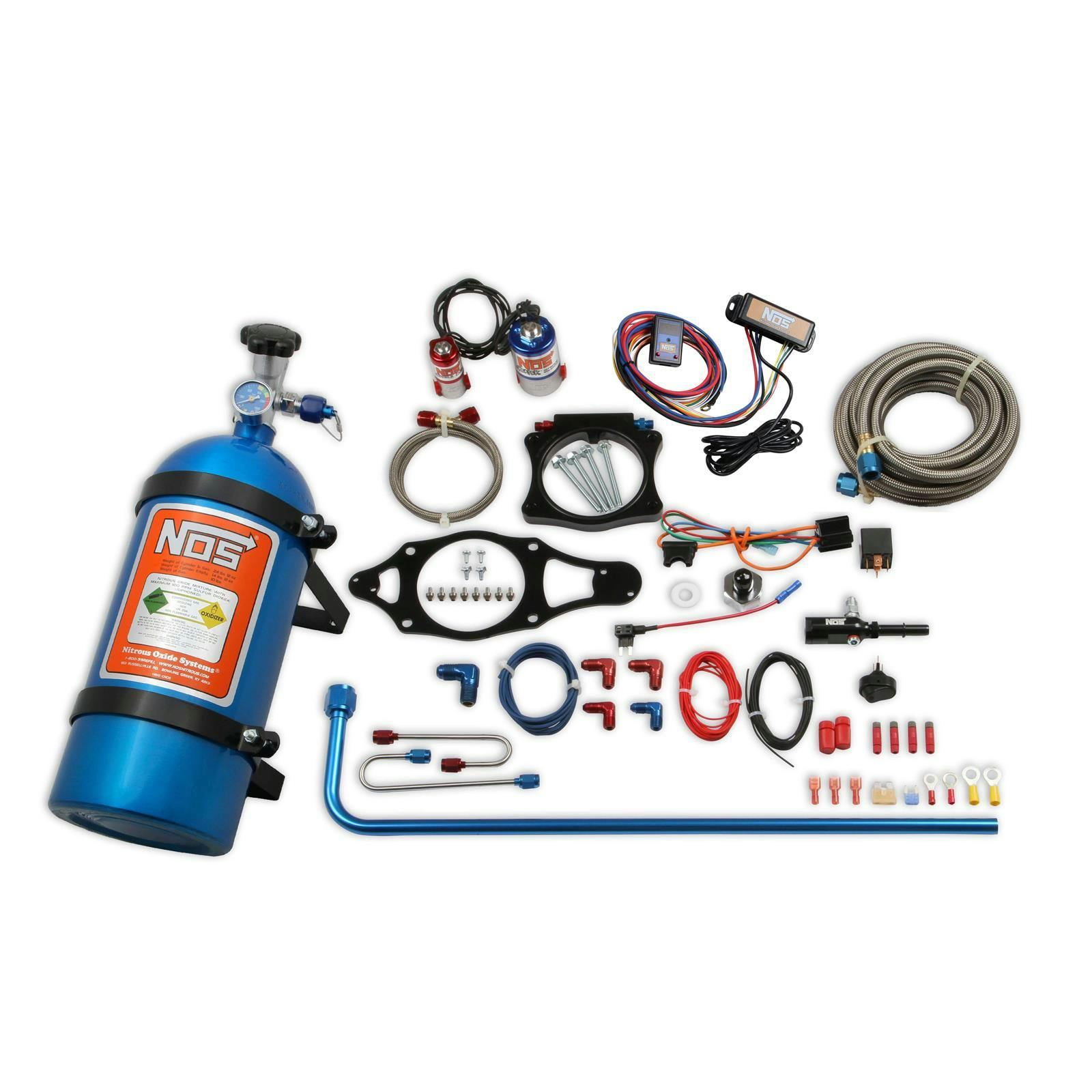NOS 05218NOS 10 Lb Wet Plate Nitrous System, C7 Corvette, Blue