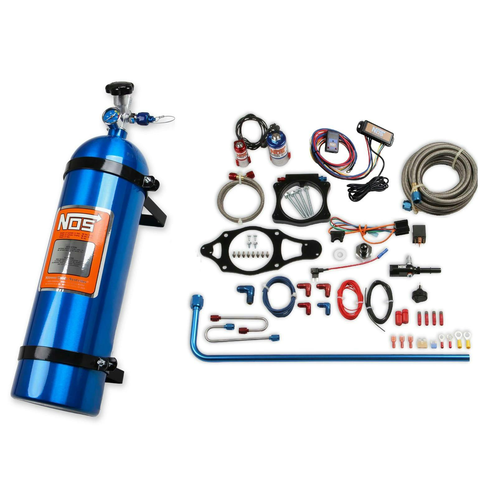 NOS 05219NOS 15 Lb Wet Plate Nitrous System, C7 Corvette, Blue